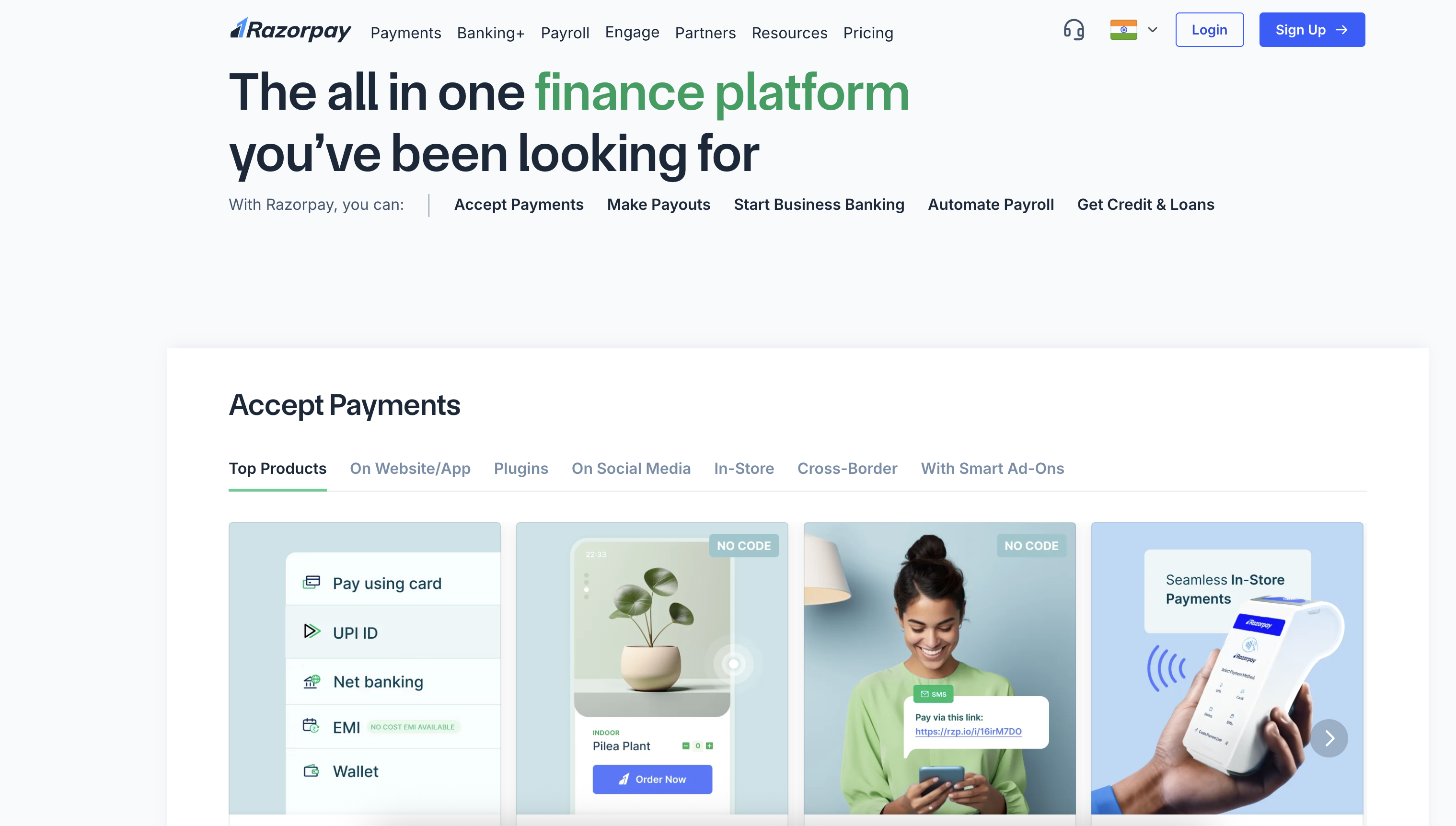 Screenshot of app Razorpay